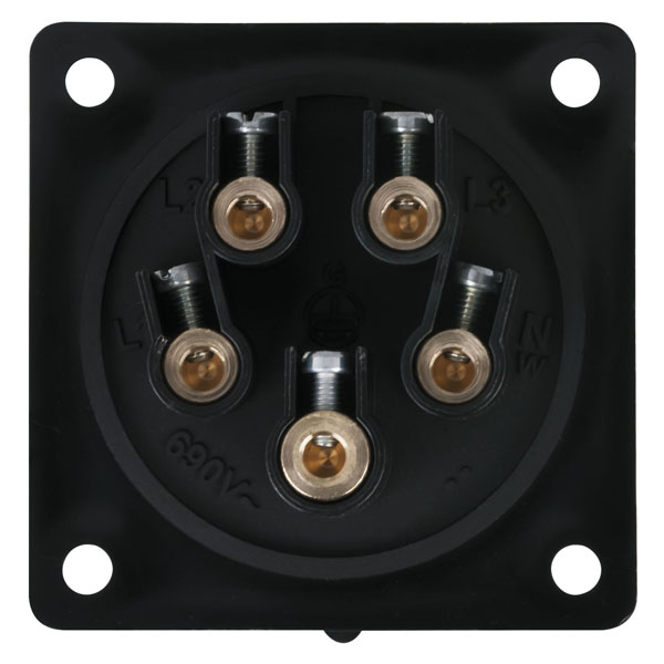 PCE CEE 32 A/400 V 5-pin Socket male Schwarz - IP44