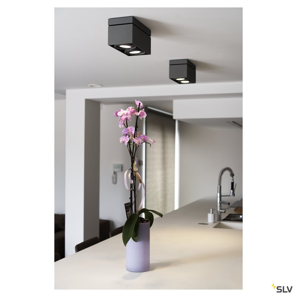 KARDAMOD SURFACE SQUARE ES111 DOUBLE Deckenleuchte, eckig, schwarz, 2xGU10, max. 2x75W KARDAMOD SURFACE SQUARE ES111 DOUBLE Deckenleuchte, eckig, schwarz, 2xGU10, max. 2x75W