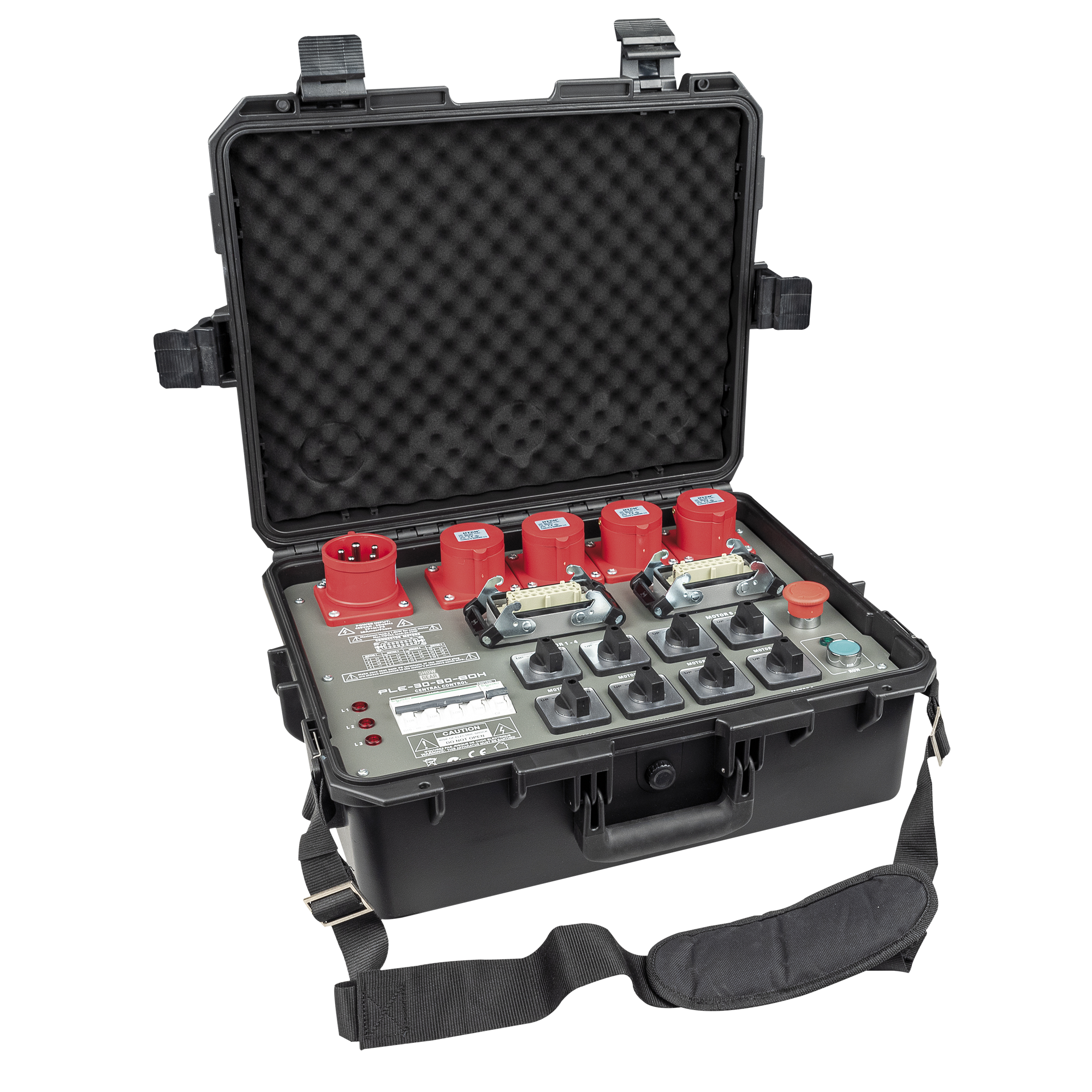 SHOWGEAR PLE-30-80 Direct Control Chain Hoist Controller - Box version 8-Channel 8-Kanal SHOWGEAR PLE-30-80 Direct Control Chain Hoist Controller - Box version 8-Channel 8-Kanal