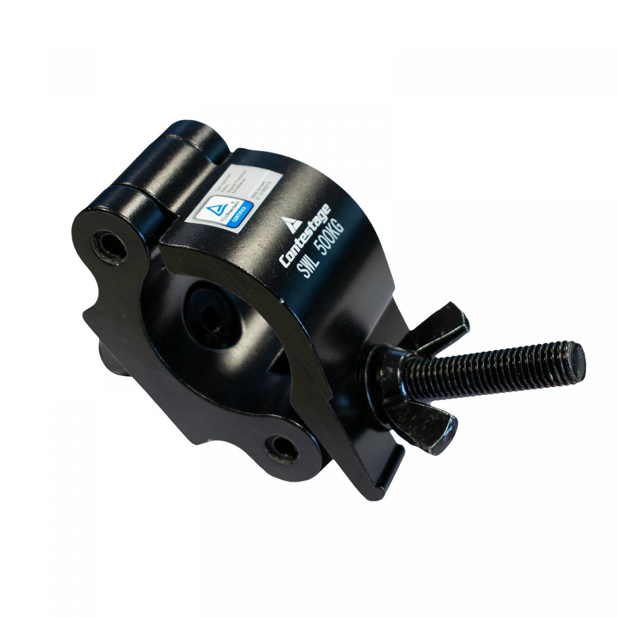 CONTESTAGE Alu Clamp 501-V2B Half Coupler in schwarz