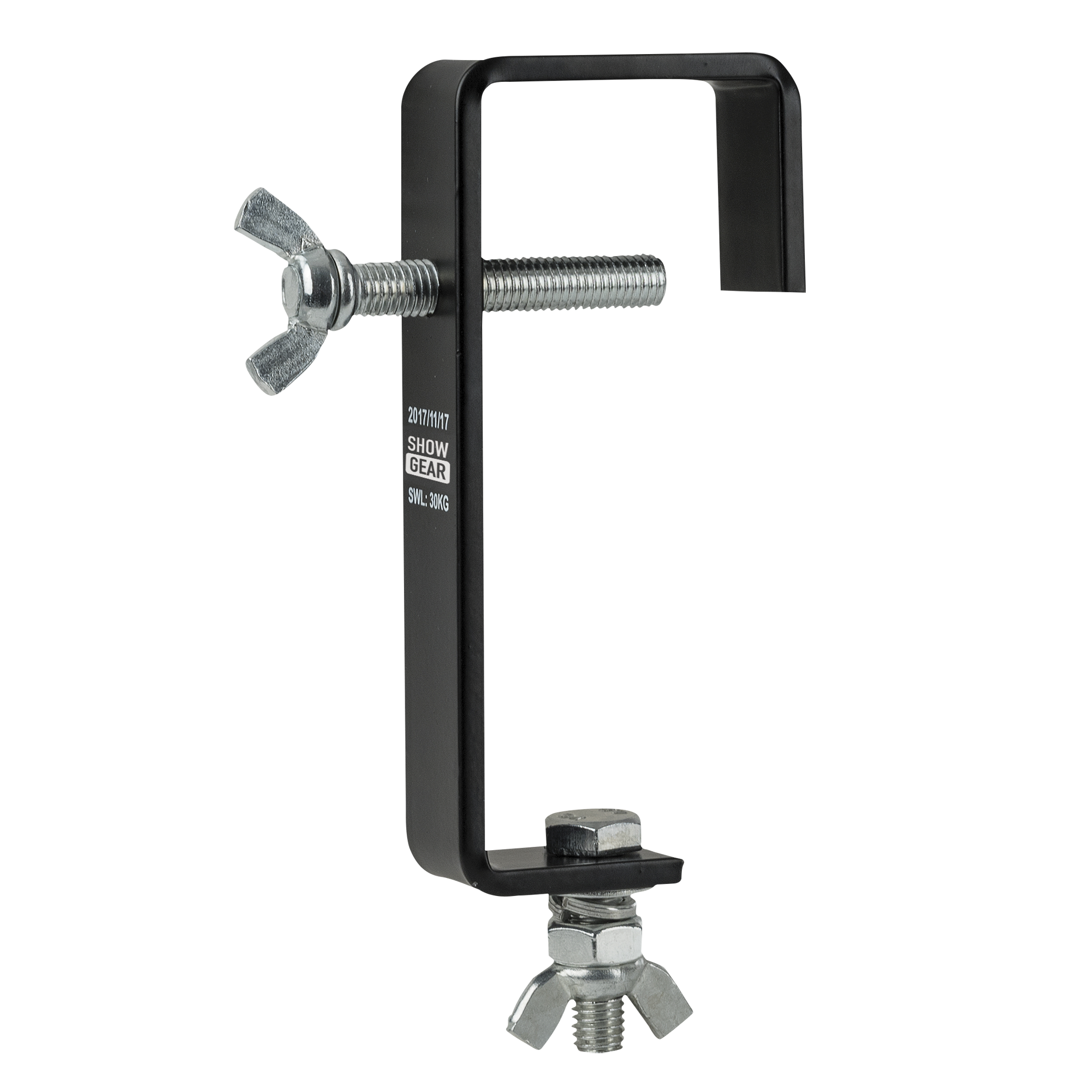 SHOWGEAR 50 mm Heavy Duty Pipe Clamp SWL: 30 kg - steel - black Zulässige Nutzlast: 30 kg - Stahl - Schwarz SHOWGEAR 50 mm Heavy Duty Pipe Clamp SWL: 30 kg - steel - black Zulässige Nutzlast: 30 kg - Stahl - Schwarz