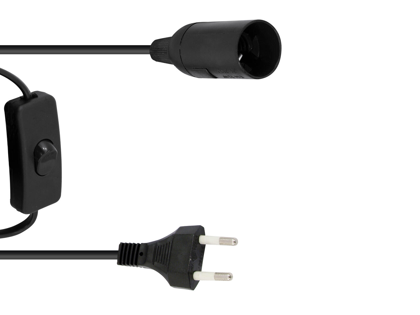 EUROLITE E-27 Fassung Netzkabel Stecker Schalter EUROLITE E-27 Fassung Netzkabel Stecker Schalter