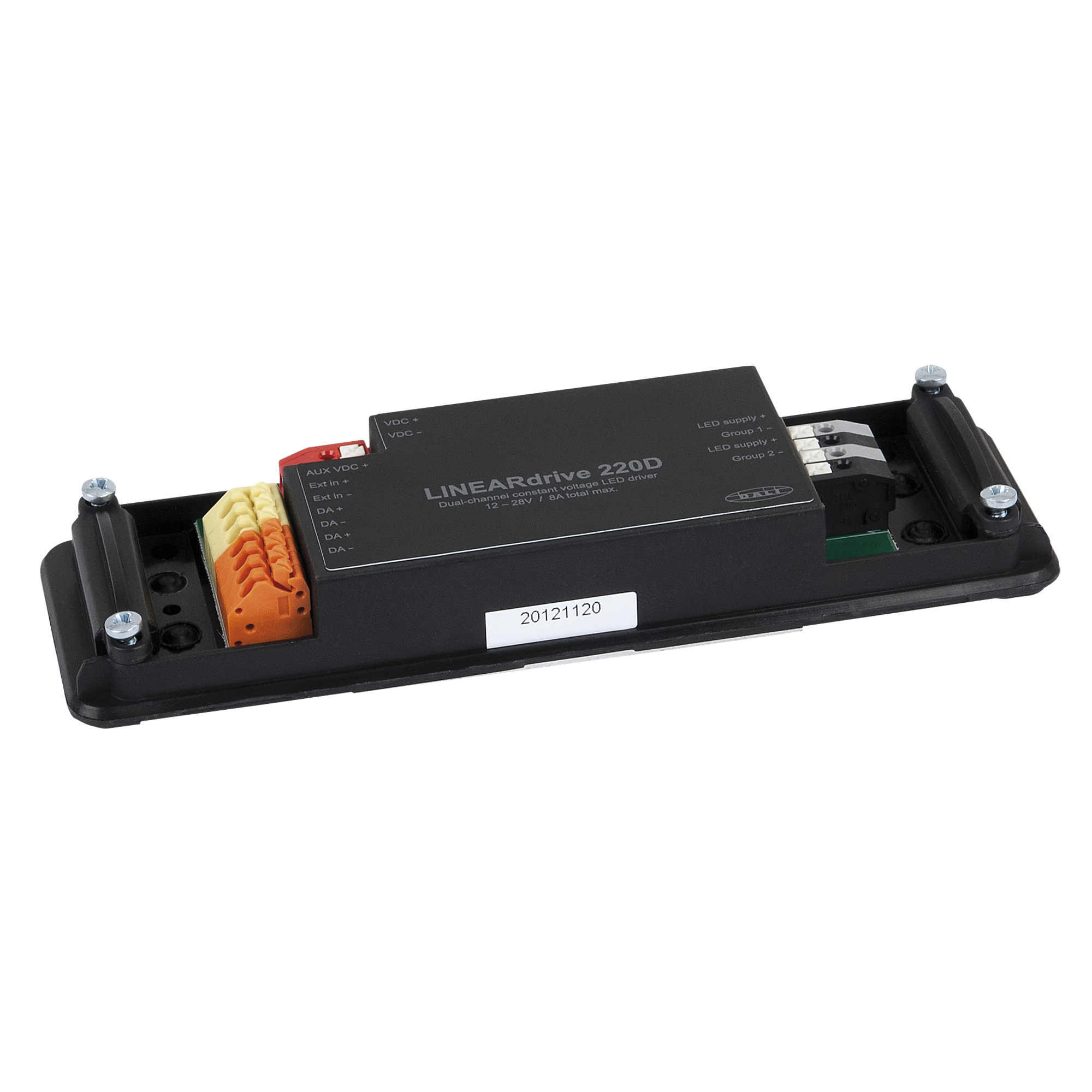 ELDOLED LINEARdrive DC - 200 W Konstantspannung - DALI - 2 Vorschaltgeräte, 2 Ausgänge - LIN220D1