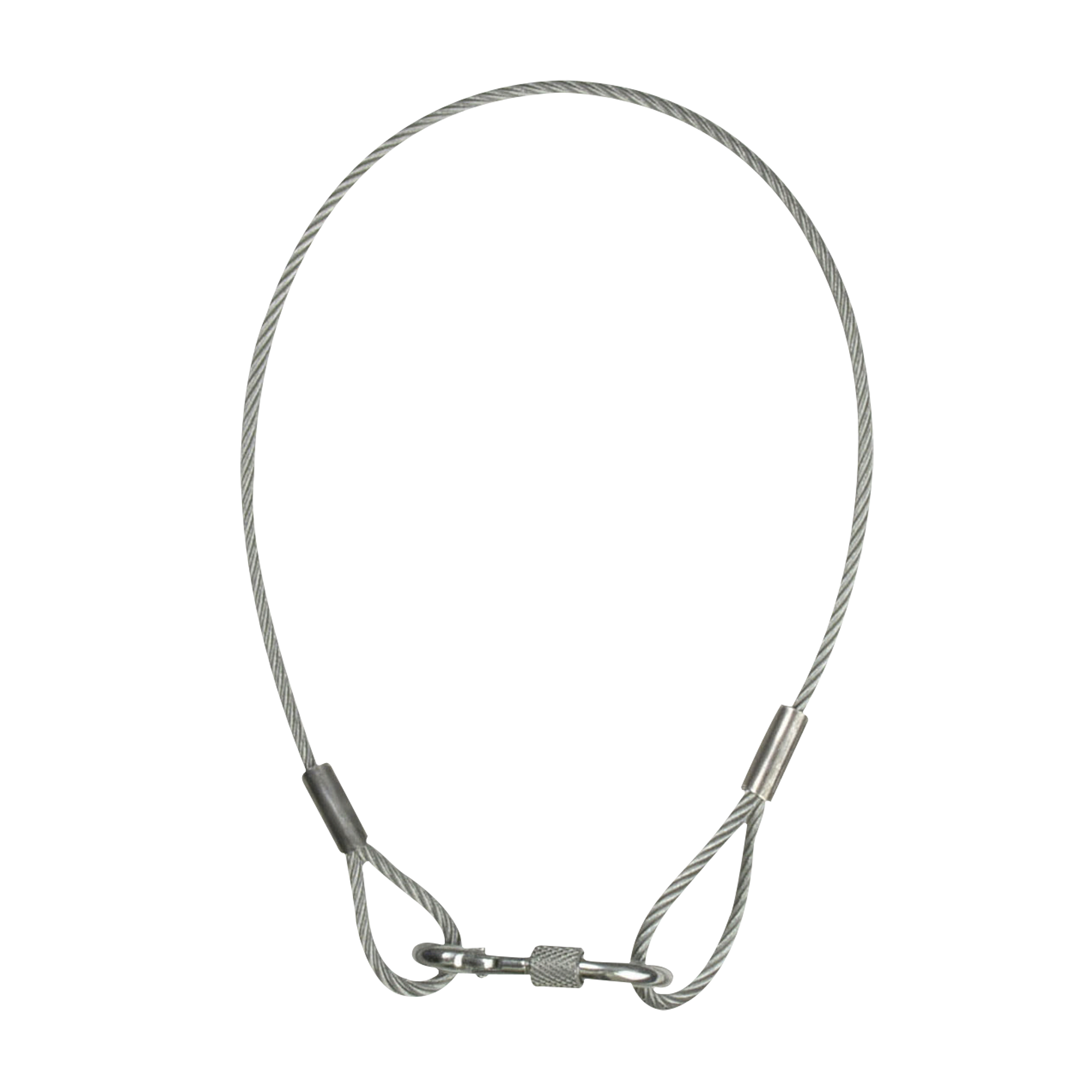 SHOWGEAR Safety Cable 4 mm WLL: 40 kg - 50 cm - silver WLL: 40 kg - 50 cm - Silber SHOWGEAR Safety Cable 4 mm WLL: 40 kg - 50 cm - silver WLL: 40 kg - 50 cm - Silber