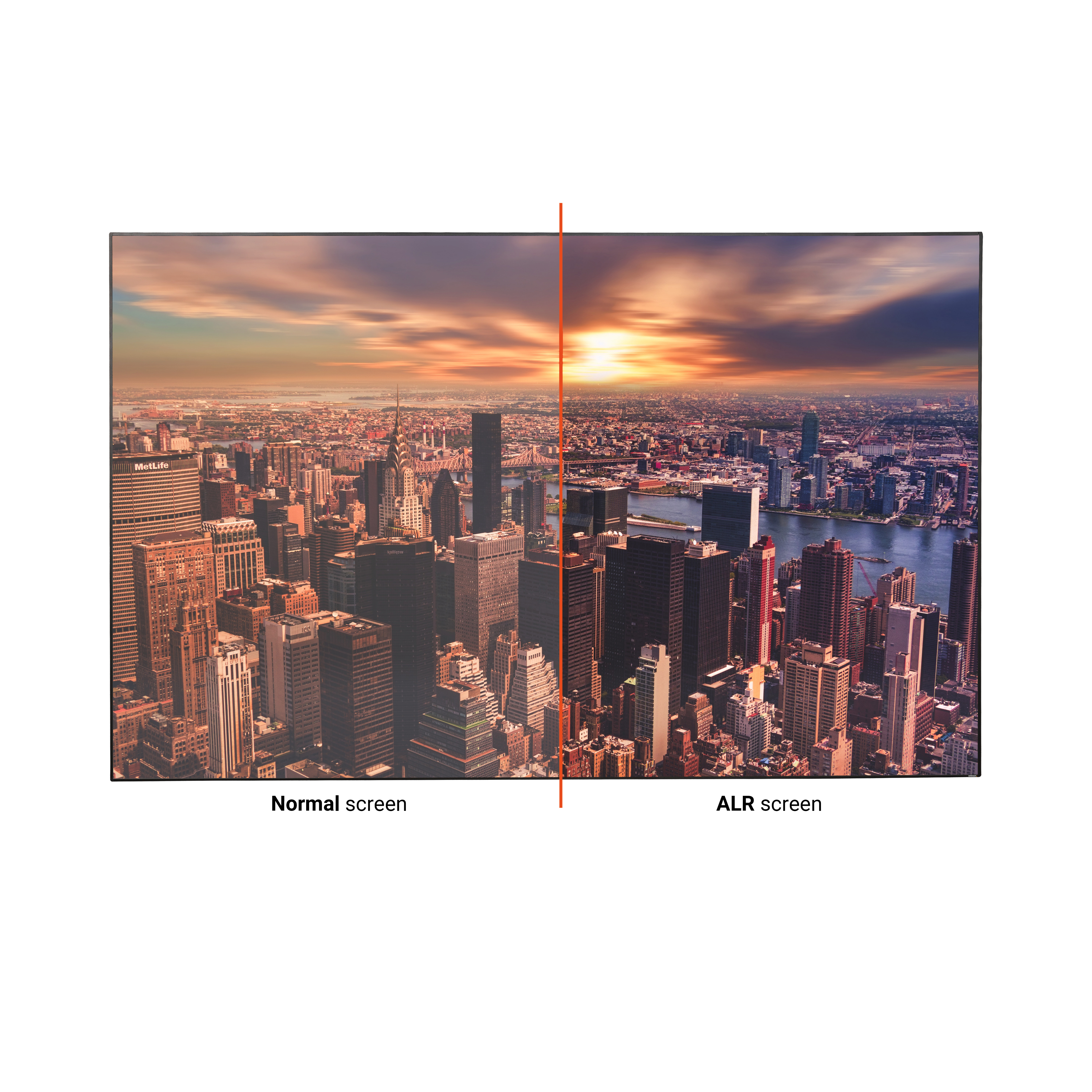 celexon CLR HomeCinema UST Hochkontrast-Rahmenleinwand 120", 265 x 149cm