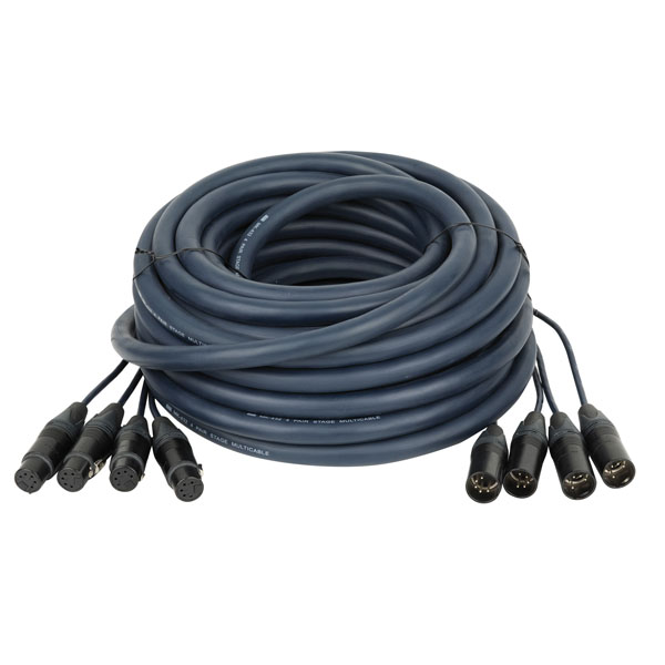DAP Neutrik DMX Snake 4-way 5-pin XLR 4-Universum Multikabel - 20 m