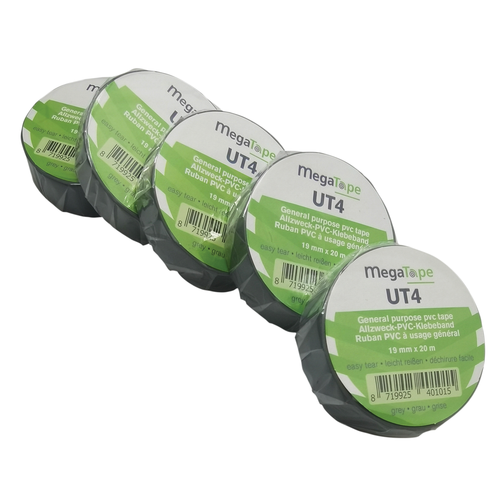 MEGATAPE UT4 Grau - 19 mm/20 m MEGATAPE UT4 Grau - 19 mm/20 m