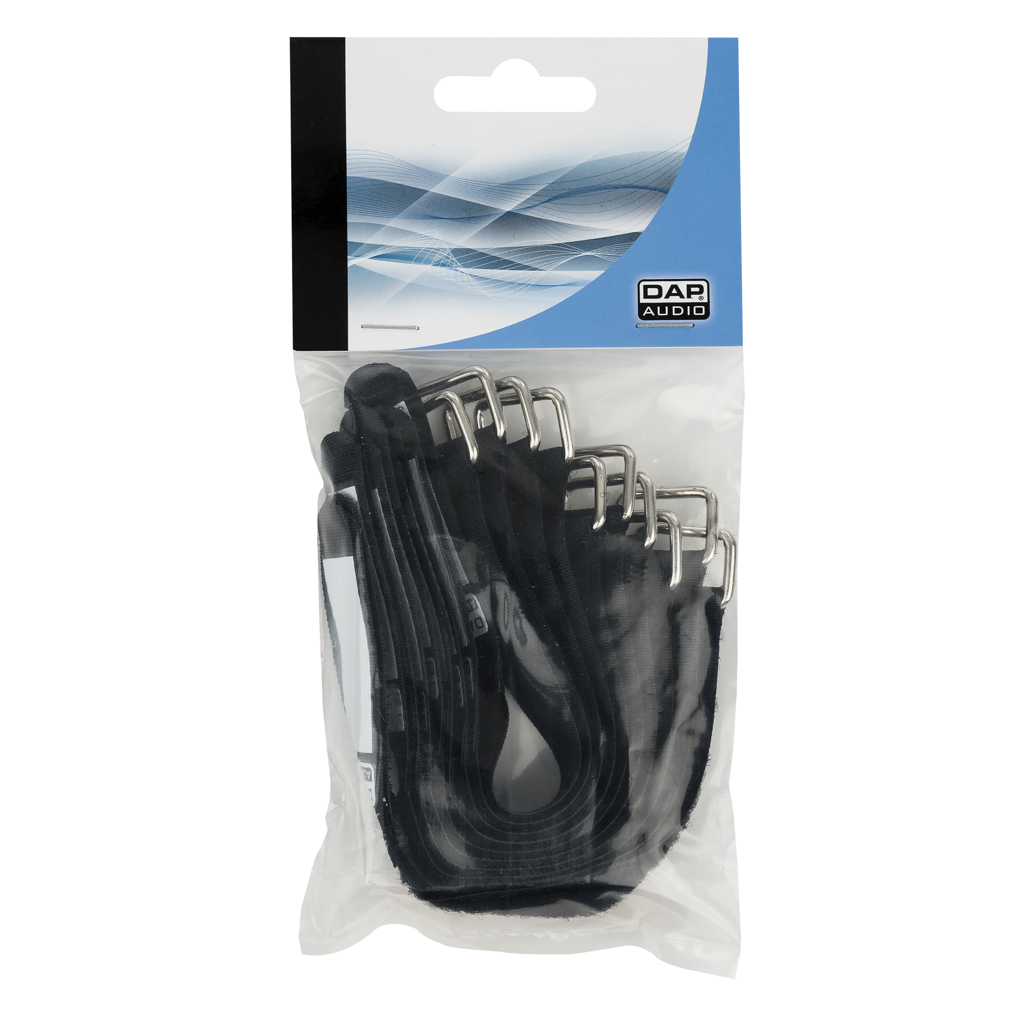 SHOWGEAR Hook and Loop Fastener 200 x 20 mm - Black - Set of 10 200 x 20 mm - Schwarz - 10er Set