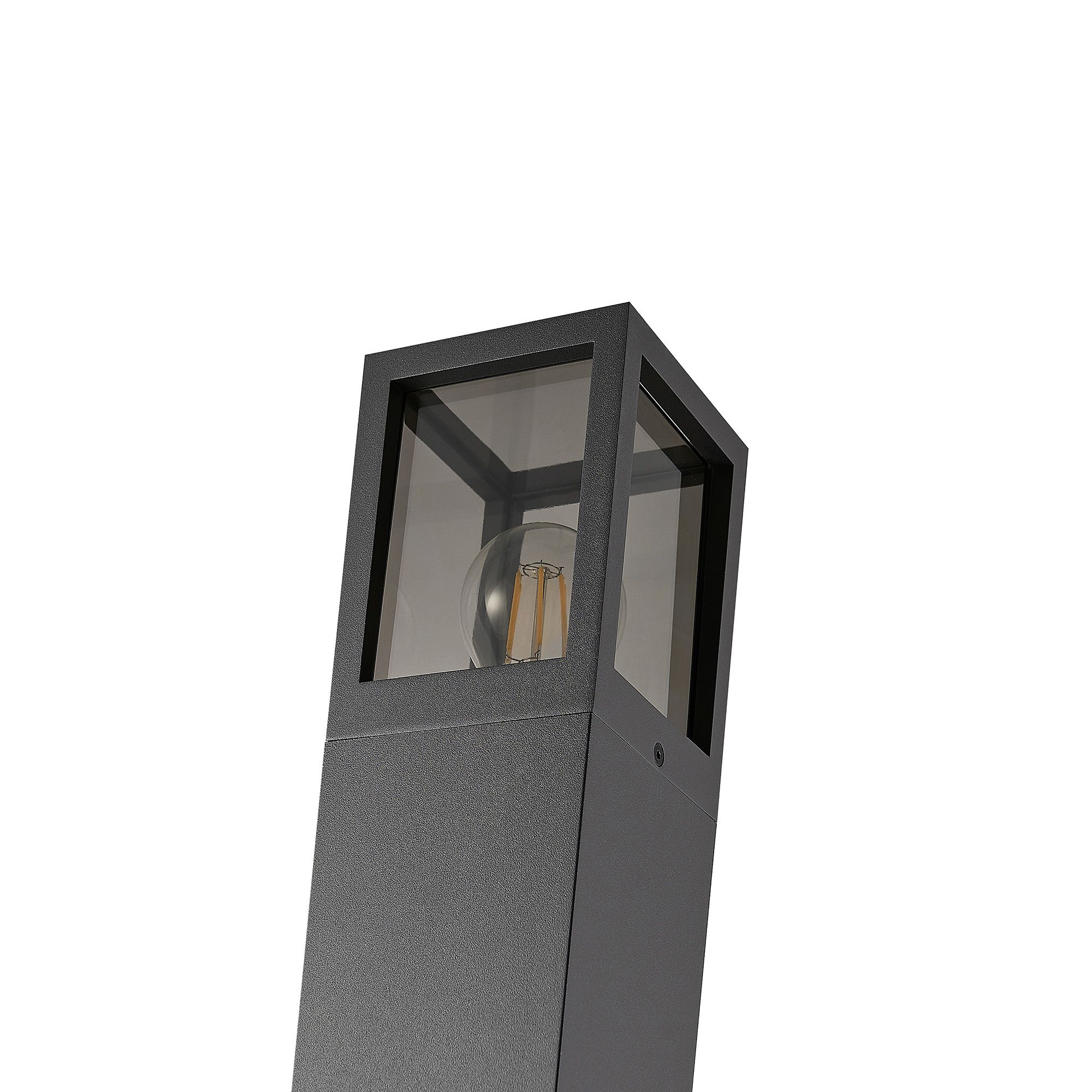 Facado 2 Square getönt 650mm, 1x max 20 W, E27, Dunkelgrau