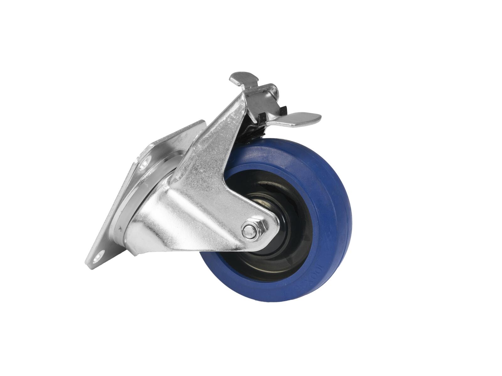 ROADINGER Lenkrolle RD-100B 100mm blau mit Bremse ROADINGER Lenkrolle RD-100B 100mm blau mit Bremse
