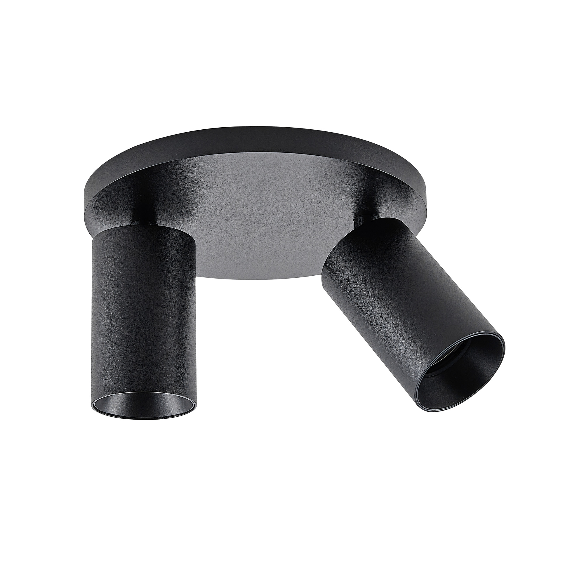 Can Tilt Round, 2x 7,5 W GU10, Schwarz