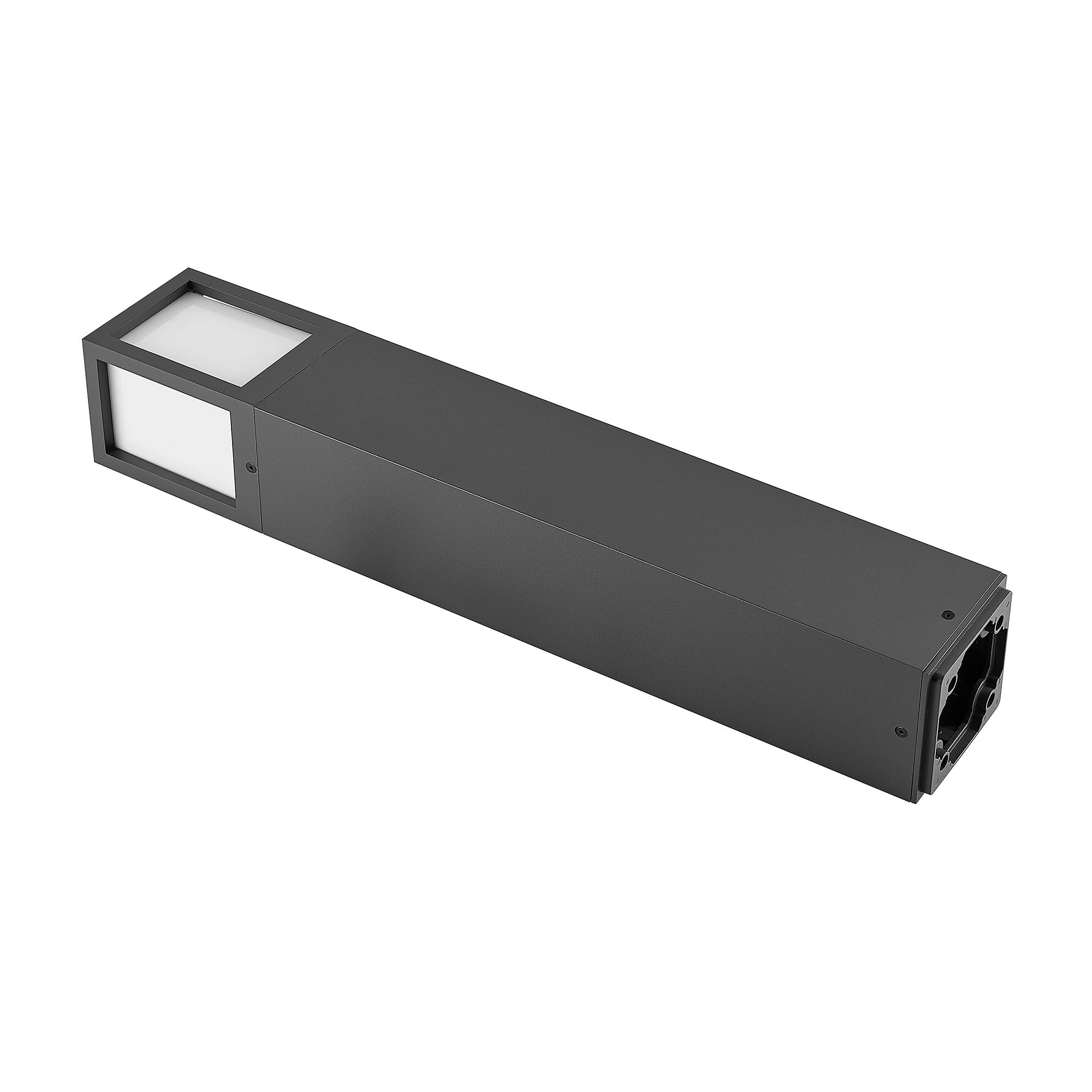 Facado 2 Square opal 650mm, 1x max 20 W, E27, Dunkelgrau