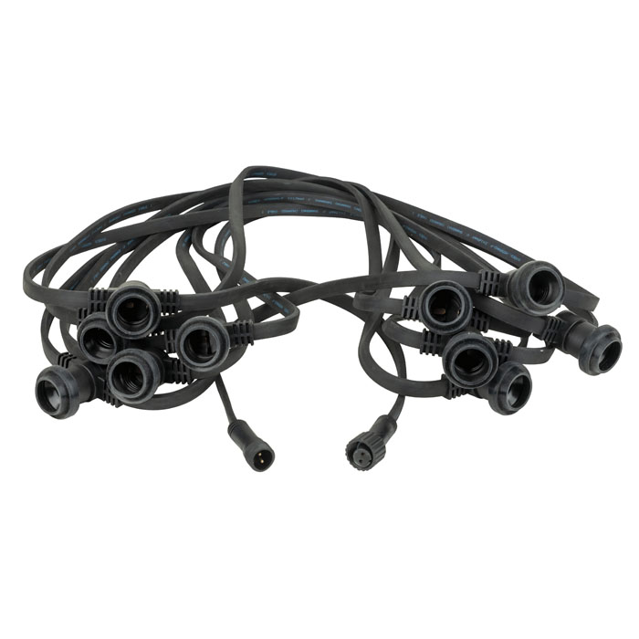 SHOWGEAR Festoon Light E27 100 cm Abstand - schwarz - 50 m SHOWGEAR Festoon Light E27 100 cm Abstand - schwarz - 50 m
