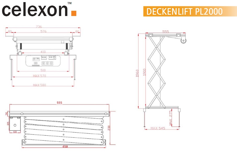 celexon Deckenlift PL2000