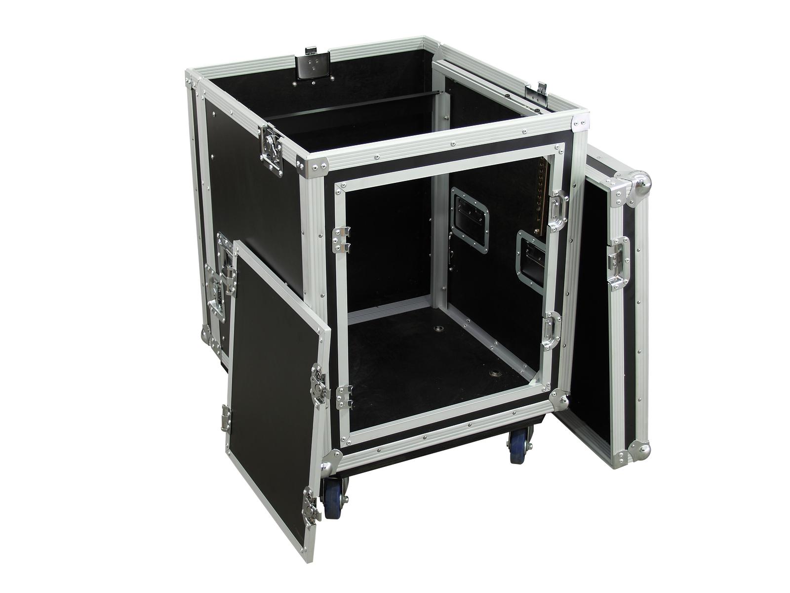 ROADINGER Spezial-Kombi-Case Profi, 10HE mit Rollen ROADINGER Spezial-Kombi-Case Profi, 10HE mit Rollen