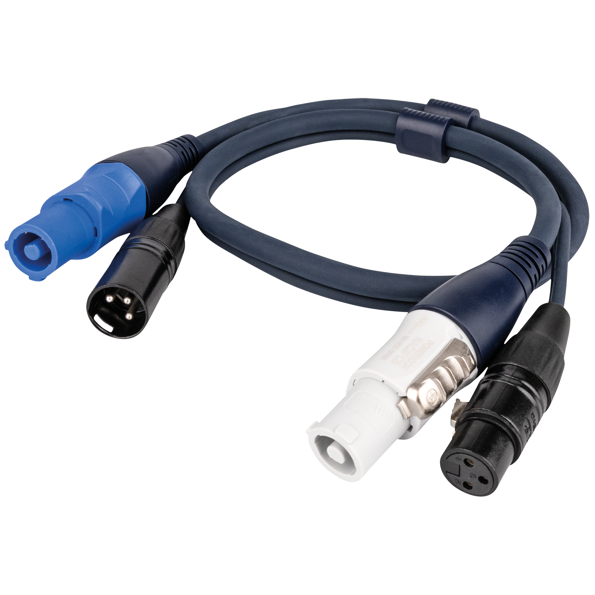 DAP FP17 Hybrid Cable - powerCON & 3-pin XLR - Audio / Power 0.75 m 0,75 m