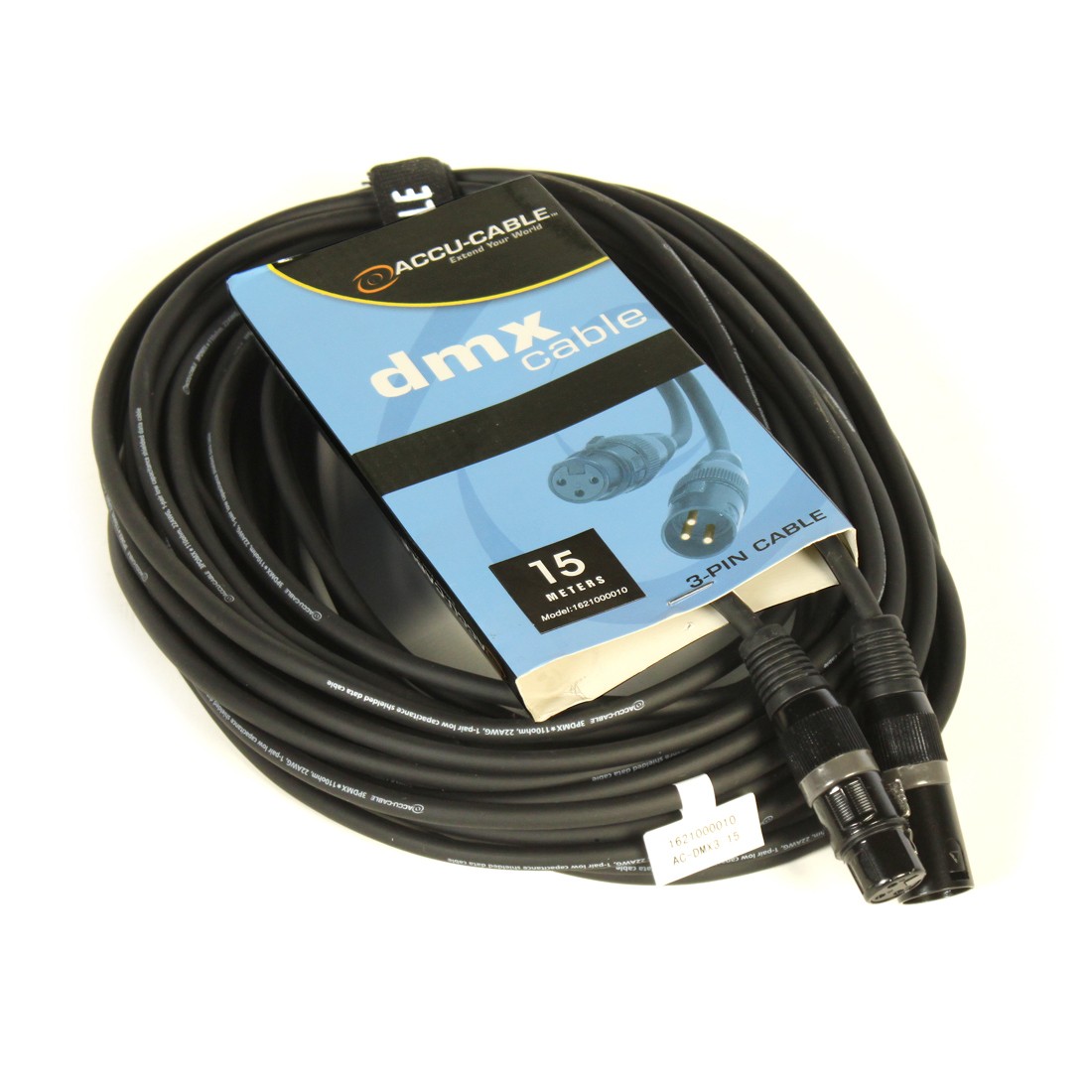 AC-DMX3/15 3 p. XLRm/3 p. XLRf 15m DMX AC-DMX3/15 3 p. XLRm/3 p. XLRf 15m DMX