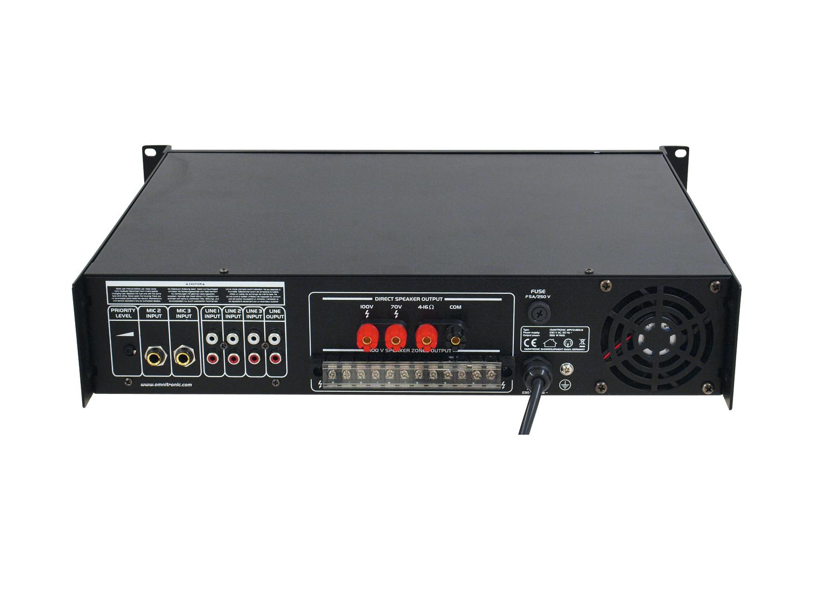 OMNITRONIC MPVZ-350.6 ELA-Mischverstärker OMNITRONIC MPVZ-350.6 ELA-Mischverstärker