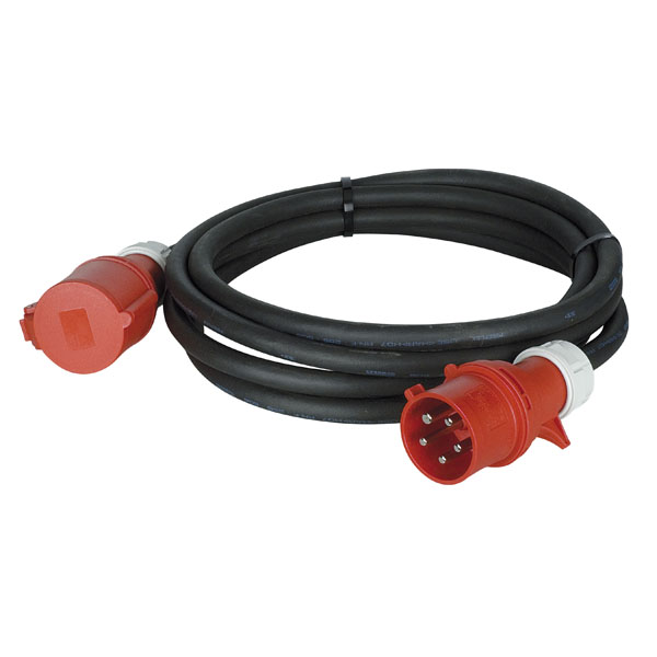 DAP Extension Cable, 32 A/380 V, 5 x 6 mm² 5 m