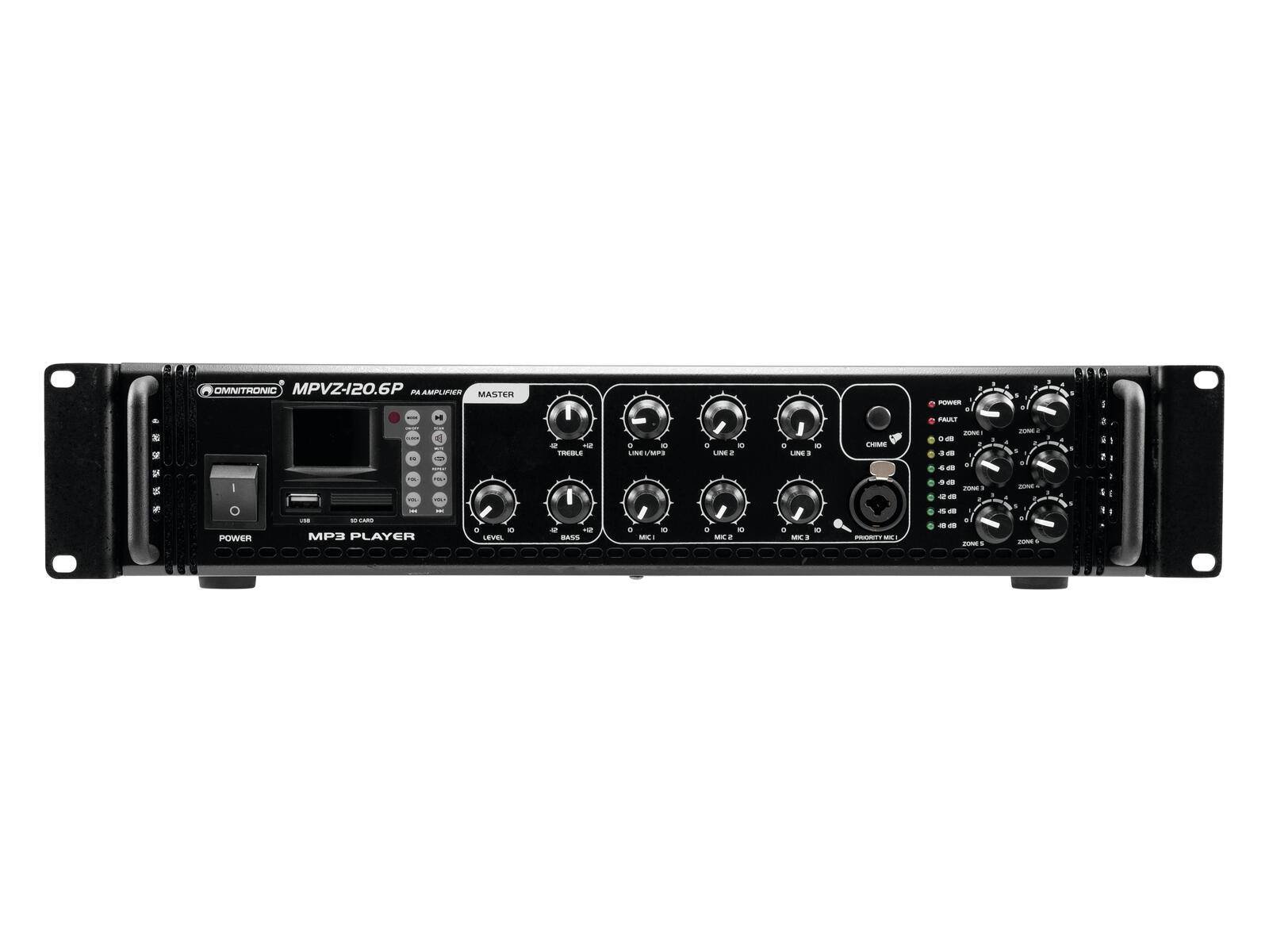OMNITRONIC MPVZ-120.6P ELA-Mischverstärker