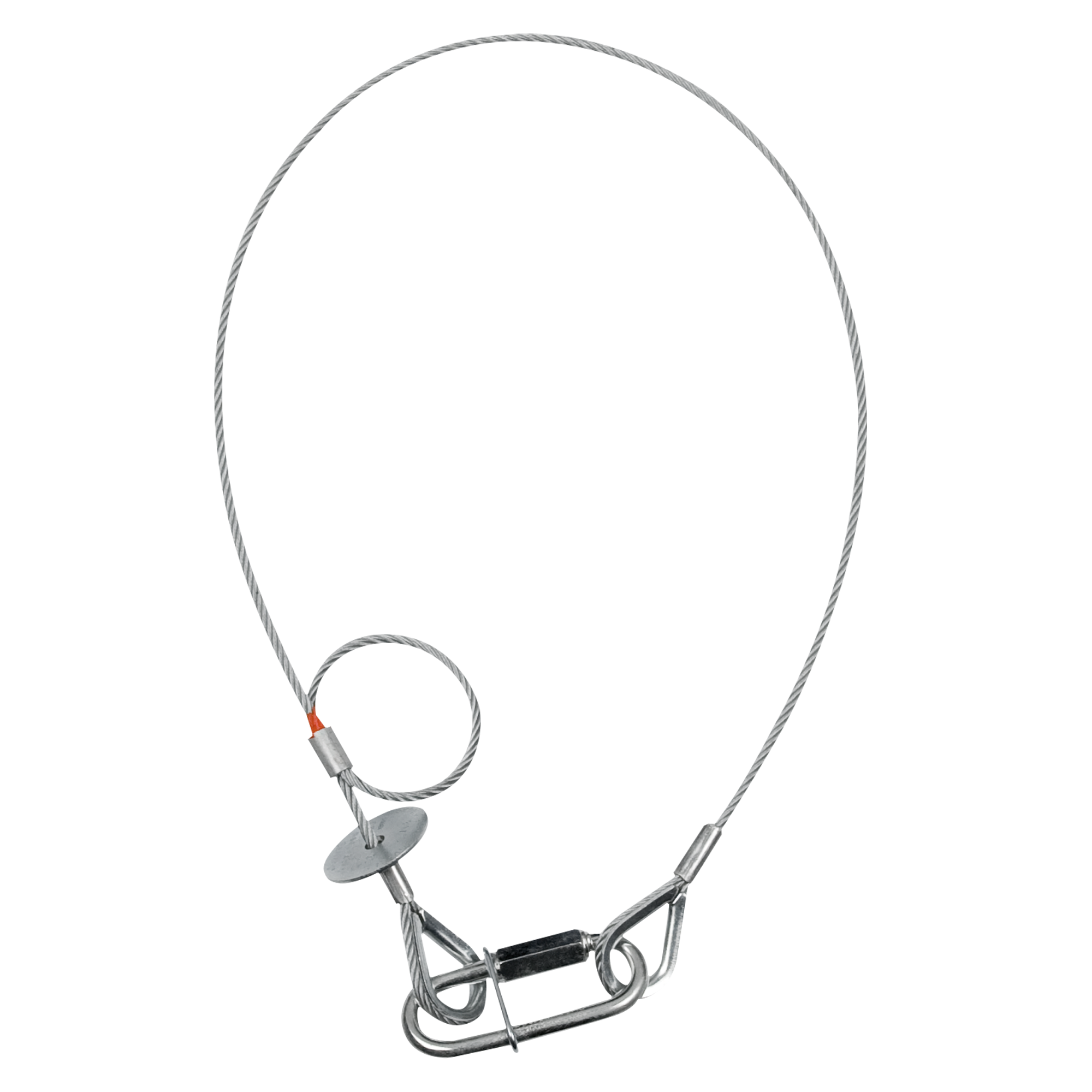SAVEKING Safety Cable 3 mm - BGV-C1 WLL: 20 kg - 60 cm - silver WLL: 20 kg - 60 cm - Silber SAVEKING Safety Cable 3 mm - BGV-C1 WLL: 20 kg - 60 cm - silver WLL: 20 kg - 60 cm - Silber