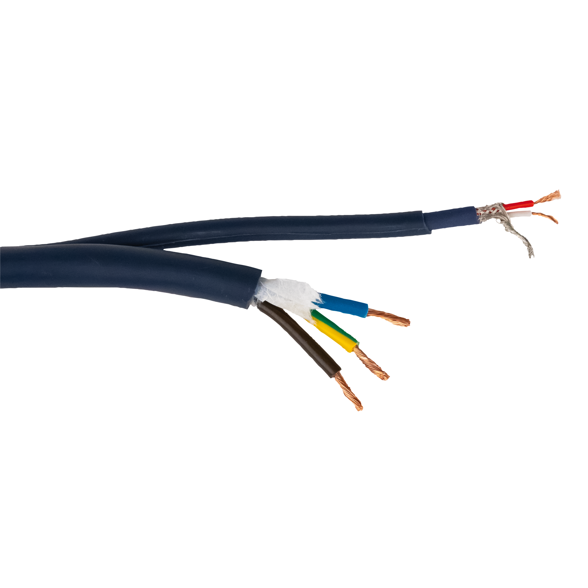 DAP FP-15 Hybrid Cable - powerCON TRUE1 & 3-pin XLR IP - DMX / Power 15 m 15 m - blau