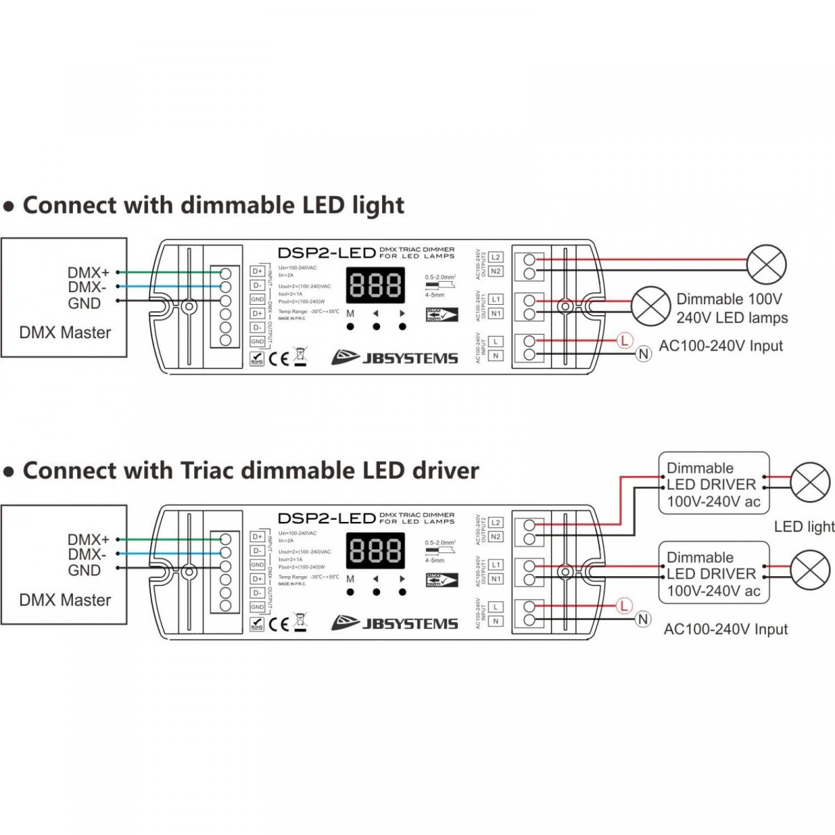 JB Systems DSP2-LED Dimmer