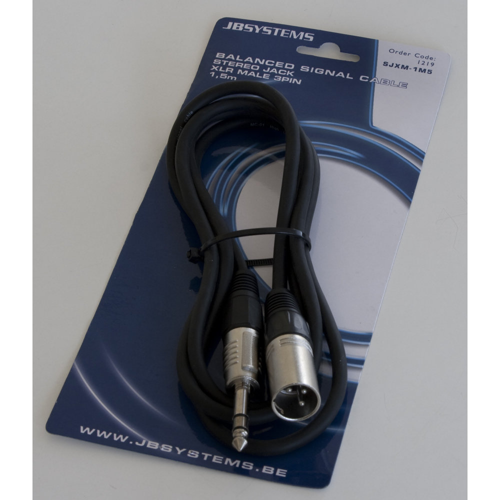 HILEC Audiokabel Klinke/XLR male 1,5m 