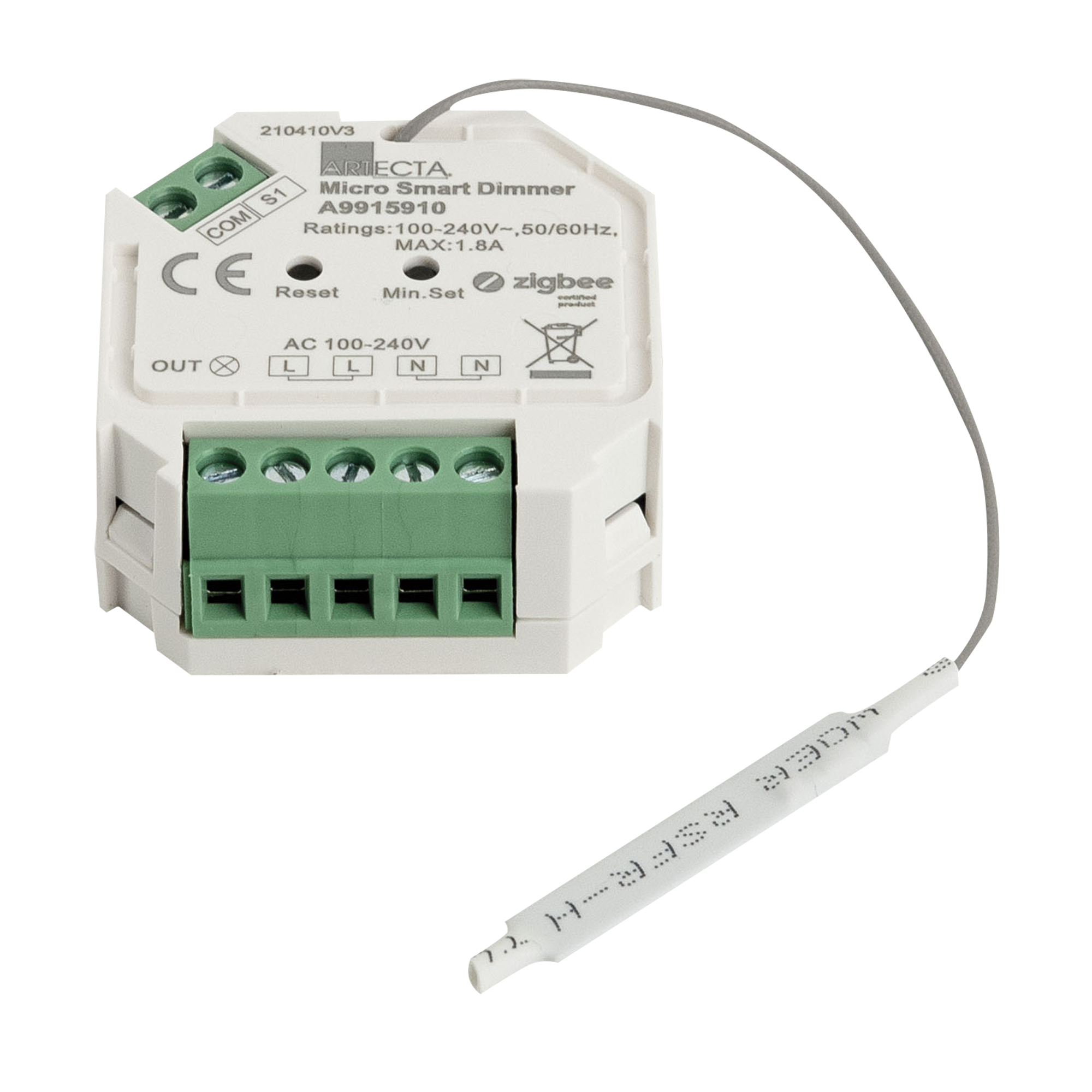 ARTECTA ZigBee Micro Smart Dimmer 1-Kanal-Dimmer mit ZigBee-Protokoll