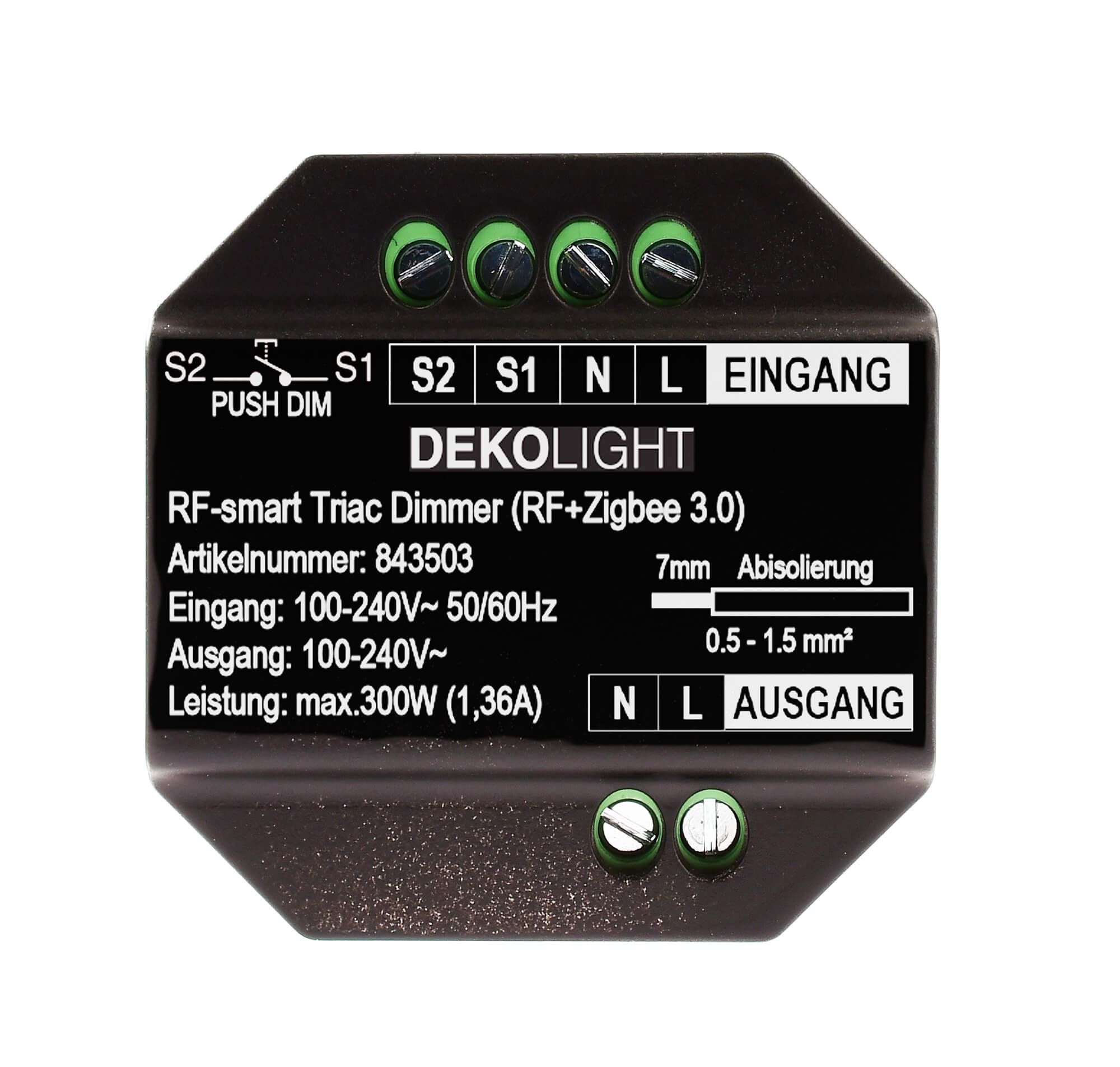 RF-smart, Triac-Dimmer, 230V, 300W, IP67