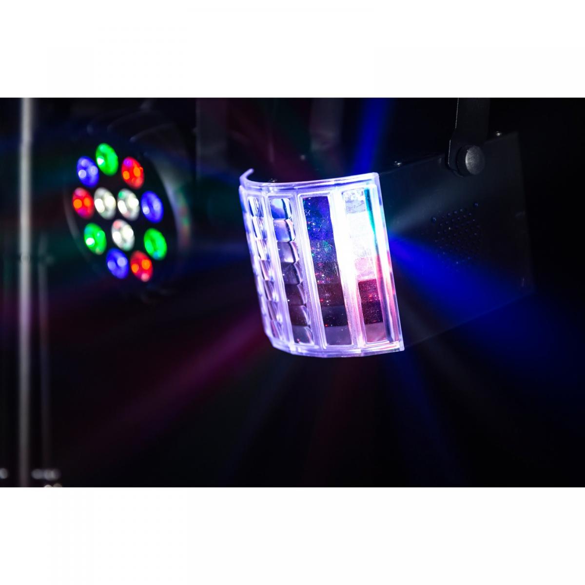 JB Systems USB PARTYSET LED Party Lichtanlage inkl. Transporttaschen und IR Controller