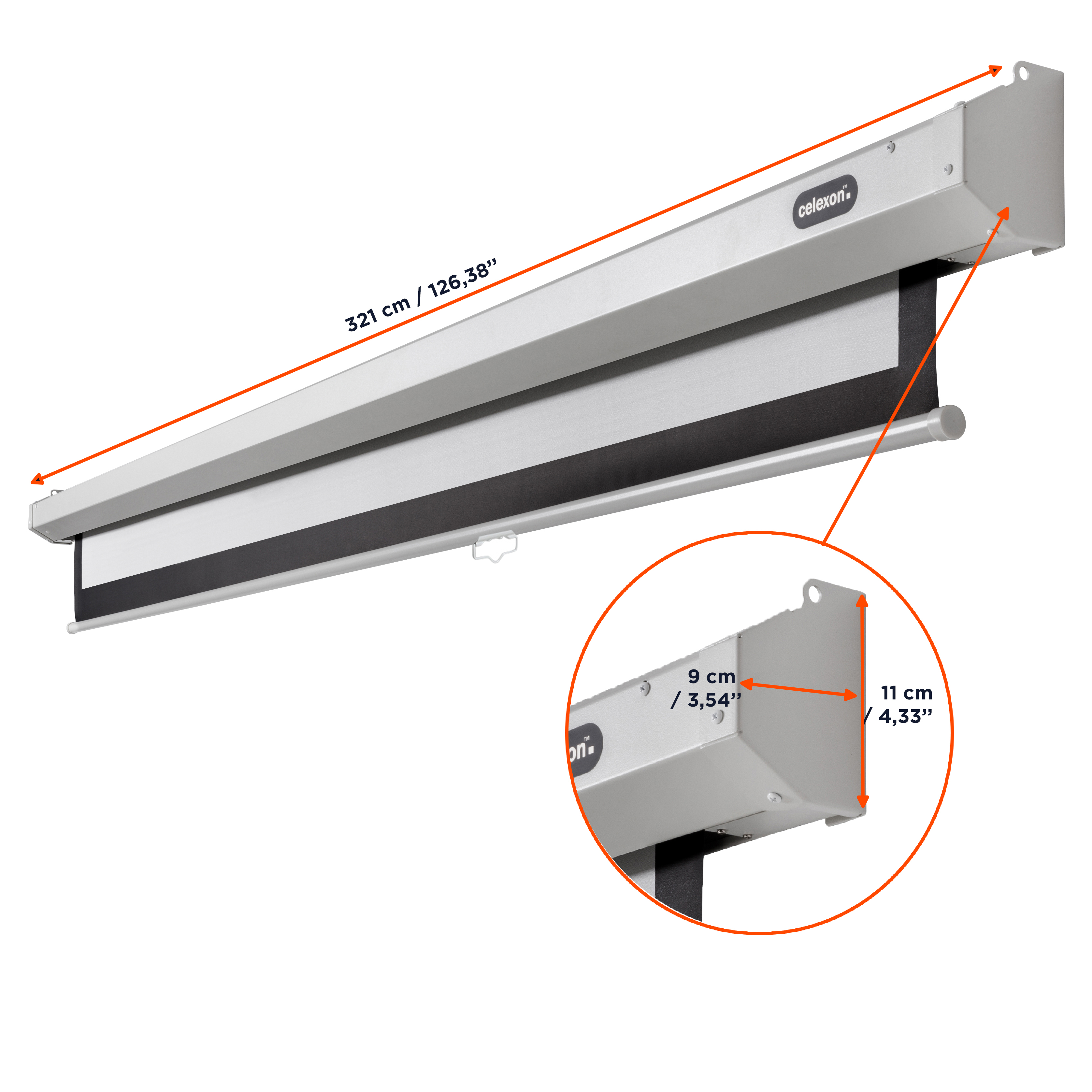celexon Leinwand Rollo Economy 300 x 225 cm