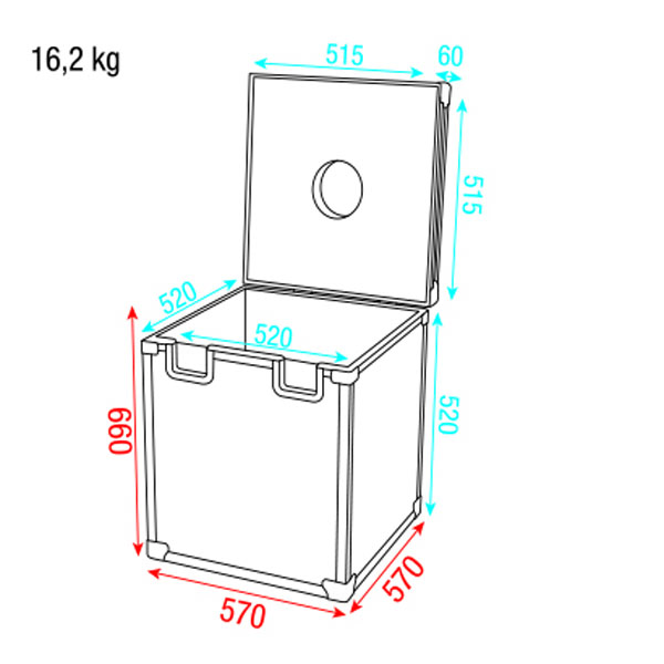 SHOWGEAR Case for 50 cm Mirror Ball Case für 50-cm-Spiegelkugel SHOWGEAR Case for 50 cm Mirror Ball Case für 50-cm-Spiegelkugel
