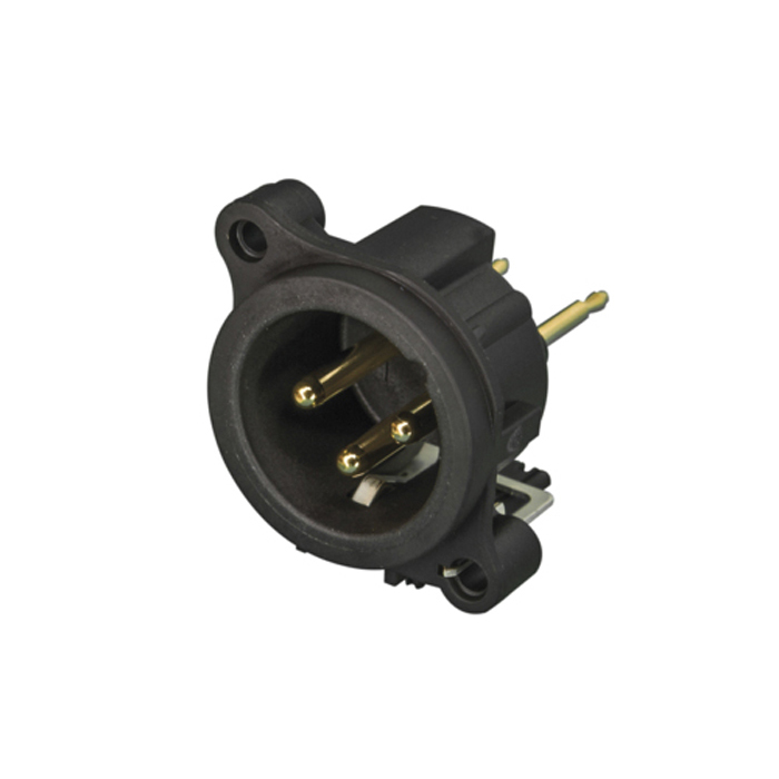 Neutrik XLR 3P Receptacle, male Horizontale Leiterplattenmontage