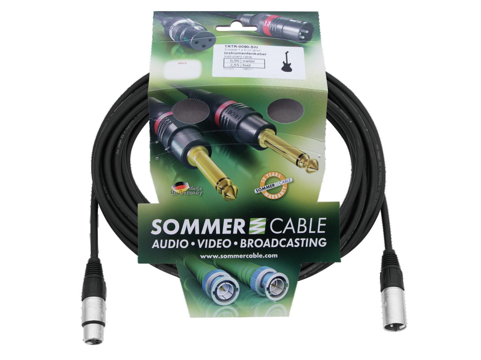 SOMMER CABLE XLR Kabel 3pol 20m sw Neutrik SOMMER CABLE XLR Kabel 3pol 20m sw Neutrik