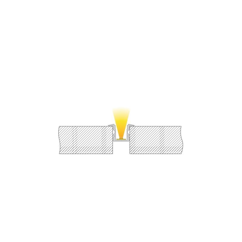T-Profil hoch ET-02-08, 2m, Schwarz