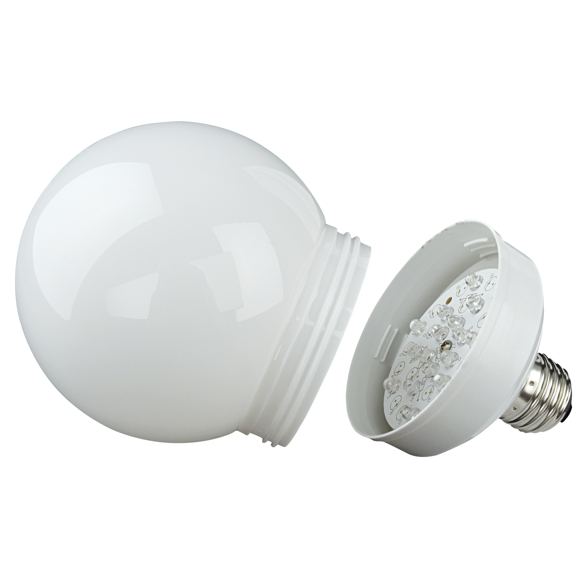 Showgear LED Ball 100 mm E27, 19 x LEDs, warmweiß