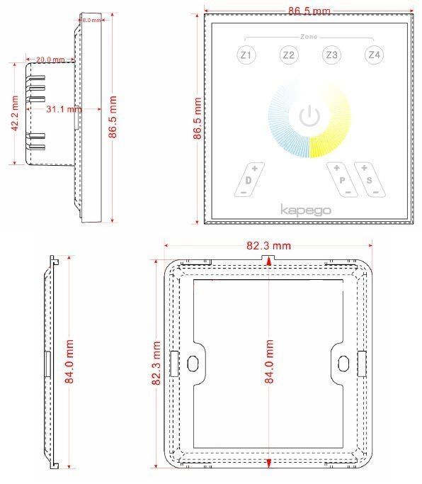 Touchpanel RF White