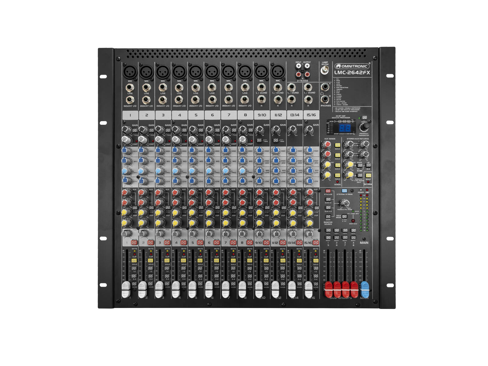 OMNITRONIC LMC-2642FX USB Mischpult OMNITRONIC LMC-2642FX USB Mischpult