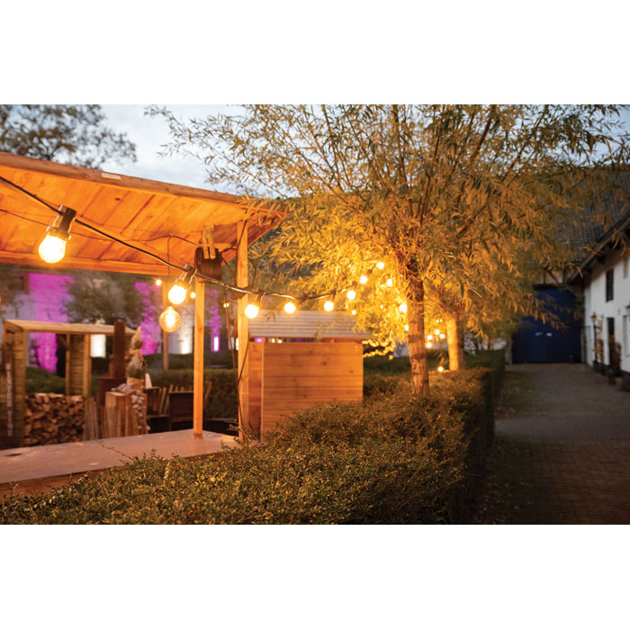 SHOWGEAR Festoon Light E27 100 cm Abstand - schwarz - 50 m SHOWGEAR Festoon Light E27 100 cm Abstand - schwarz - 50 m