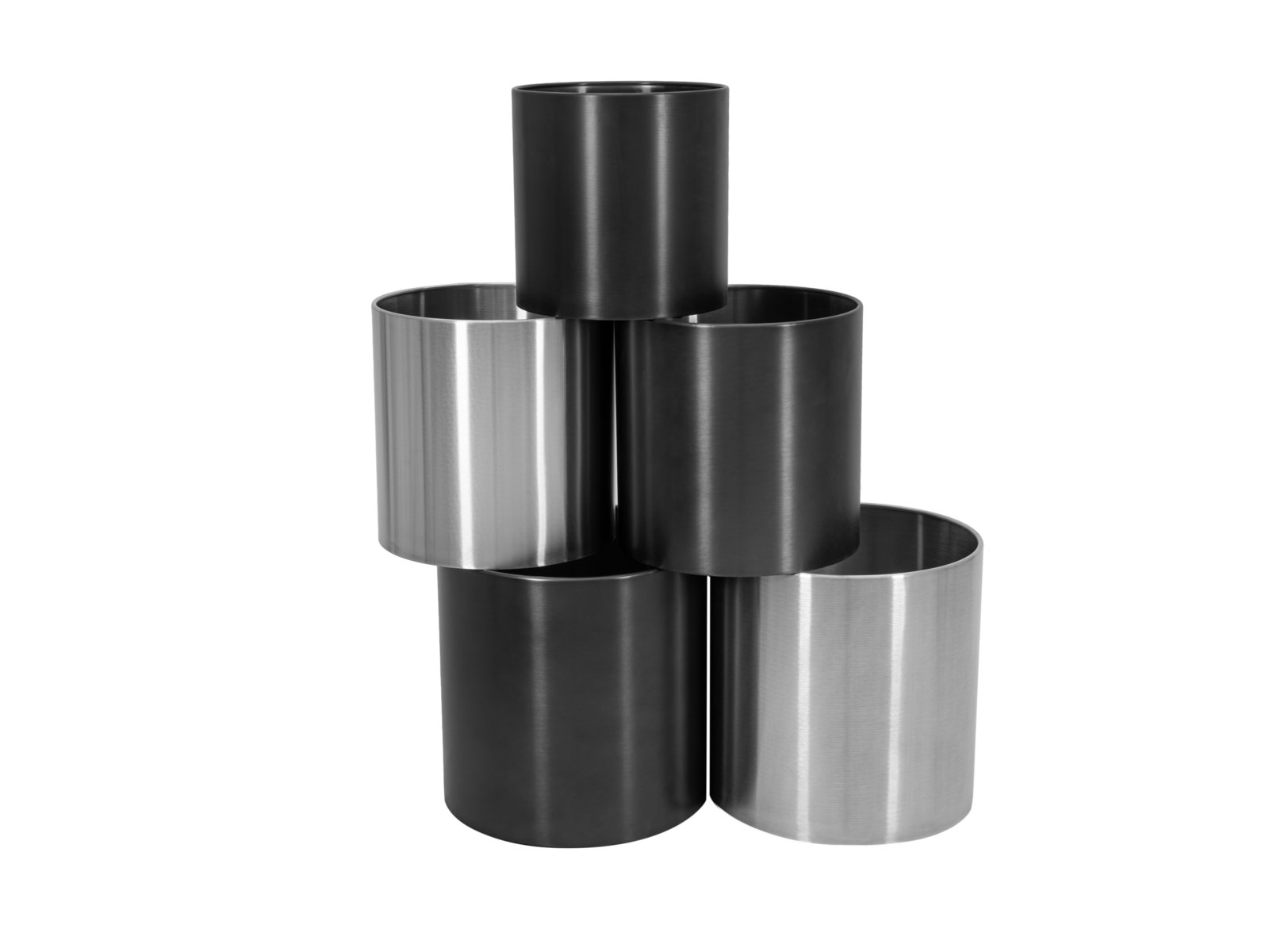 EUROPALMS STEELECHT-30 Nova, Edelstahlübertopf, anthrazit, Ø30cm EUROPALMS STEELECHT-30 Nova, Edelstahlübertopf, anthrazit, Ø30cm