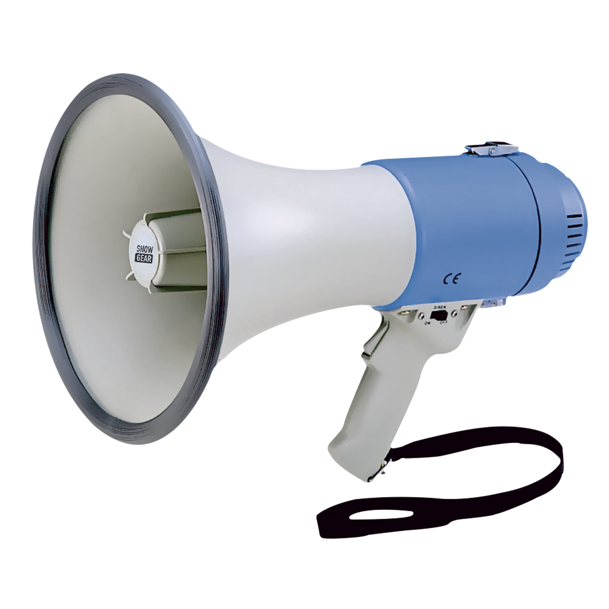 Showgear MF25F Handmegaphon mit 25 Watt - blau/weiß