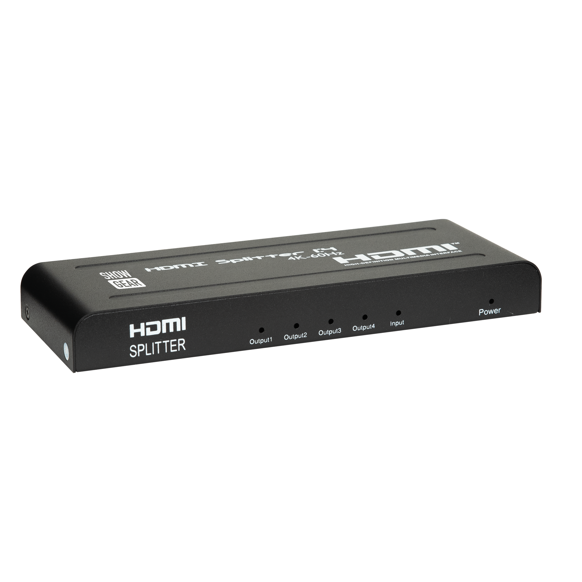SHOWGEAR HDMI 2.0 Splitter 1 In 4 Out 1 Eingang, 4 Ausgänge, 4K 60 Hz, 18 Gbit/s