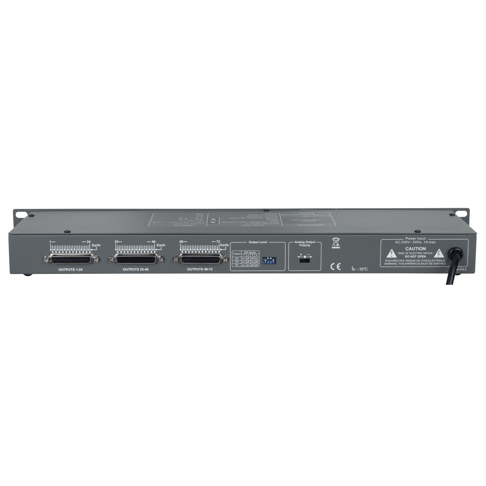 SHOWTEC Multi Exchanger DMX512 zu 72-Kanal ANALOG Ausgang