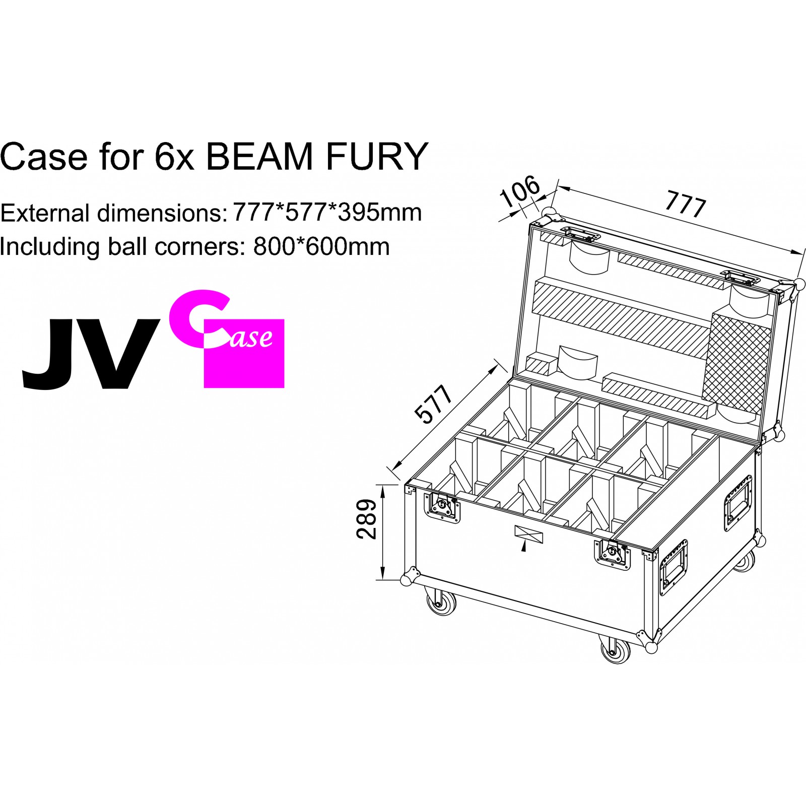 JV Case Case für 6 x BEAM FURY-1 