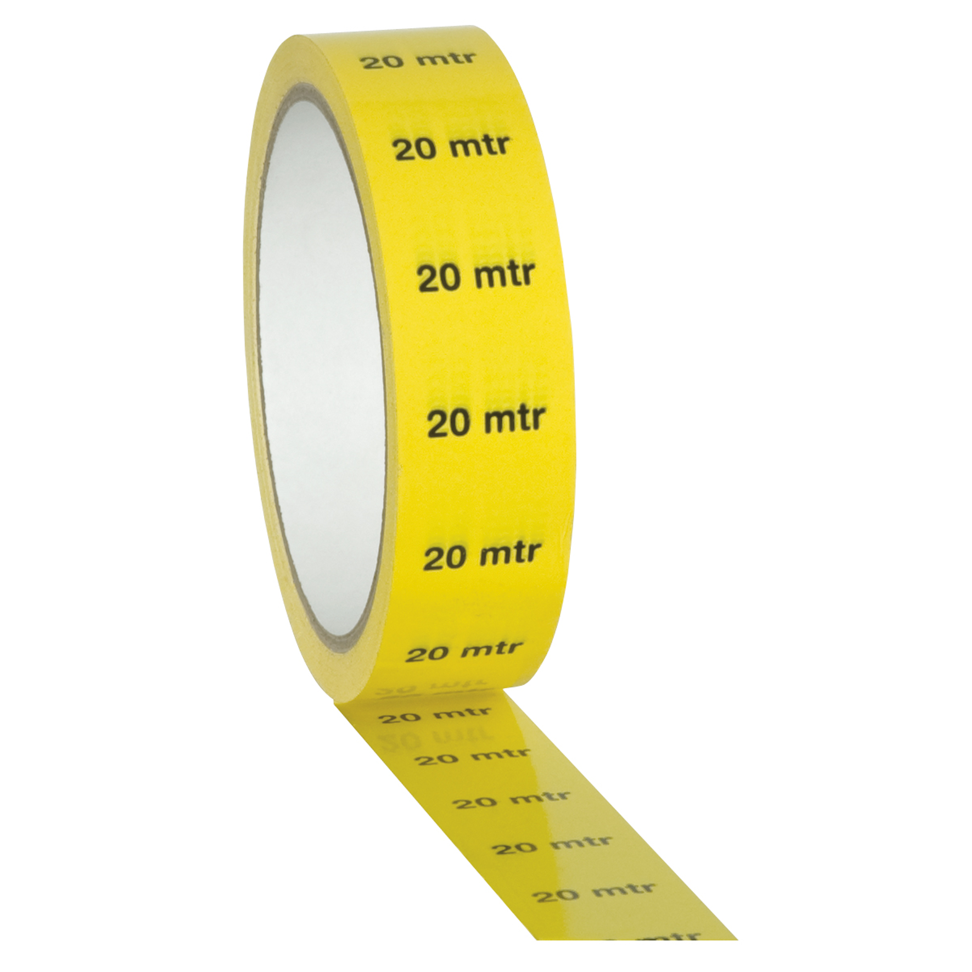 Showgear Marker / Indicator Tape "20 m" Markierung - gelb