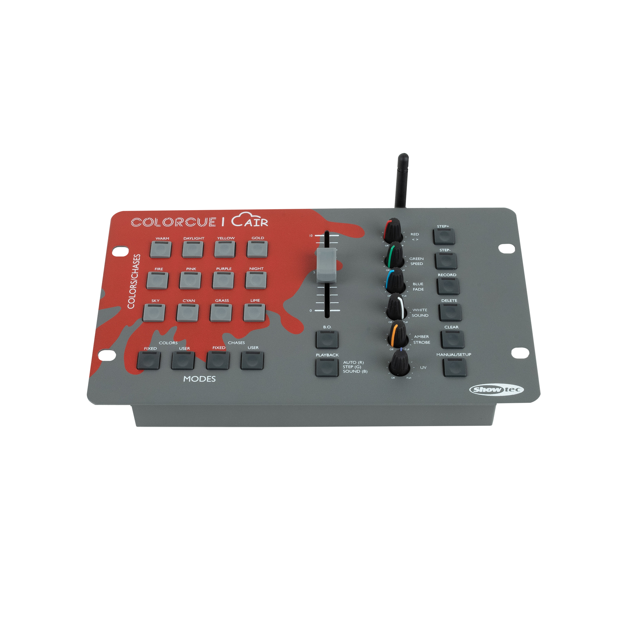 SHOWTEC ColorCue 1 Air Intelligenter, batteriebetriebener LED-Controller mit Wireless DMX, einem Fader und 6 Farben SHOWTEC ColorCue 1 Air Intelligenter, batteriebetriebener LED-Controller mit Wireless DMX, einem Fader und 6 Farben