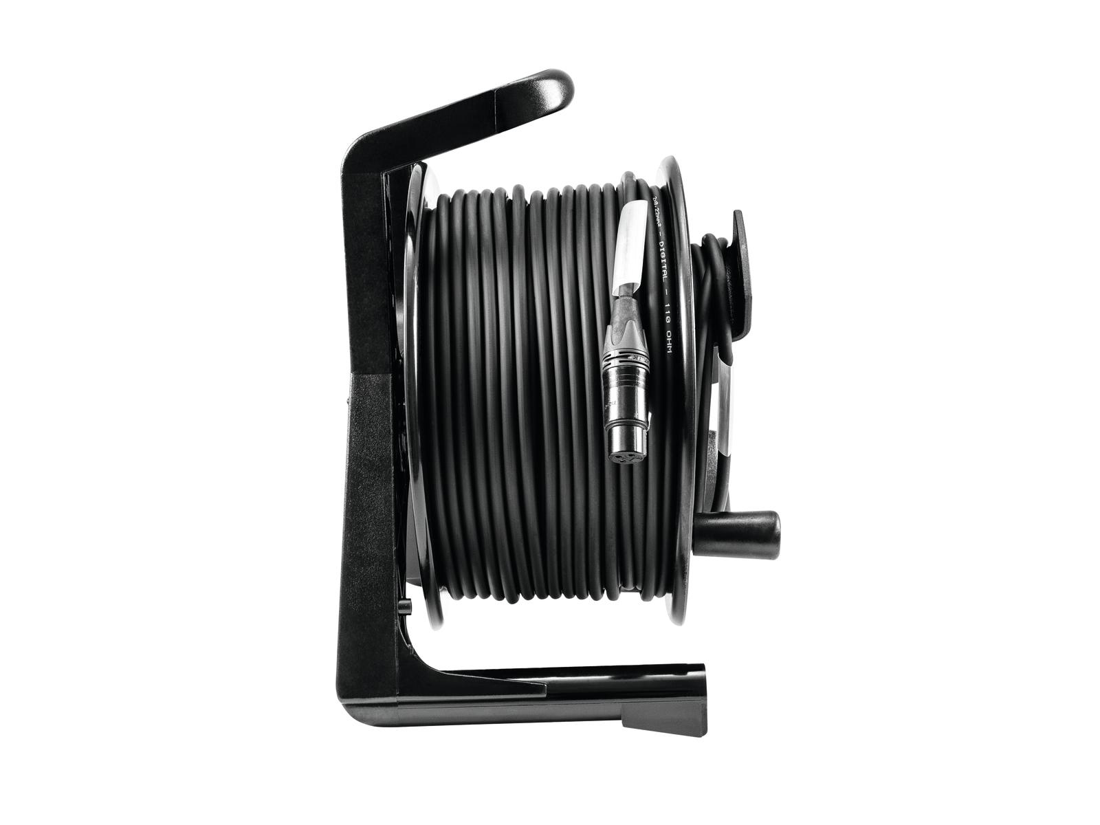 PSSO DMX Kabeltrommel XLR 50m sw Neutrik 2x0,22 PSSO DMX Kabeltrommel XLR 50m sw Neutrik 2x0,22
