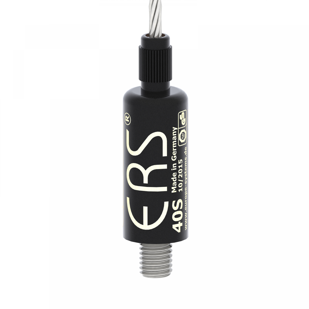 ERS EuRope-Systems RopeFix 40S M10x12mm Drahtseilhalter mit M10 Gewinde