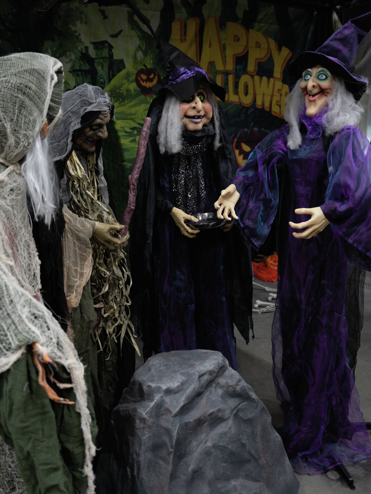 EUROPALMS Halloween Figur Hexe, animiert 175cm EUROPALMS Halloween Figur Hexe, animiert 175cm